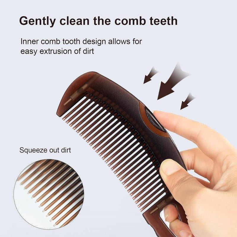 CEA Beauty Efficient Dandruff Comb for Women Men - Scalp Massage Comb with Unique Hollow Teeth for Healthy Hair Growth Haircare Heatless