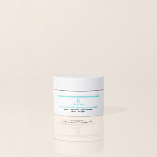 Beautystat Probiotic 24HR Moisture Boost Cream - Made in the USA - Daily Moisturizer Face Cream with Probiotics, Ceramides, Hyaluronic Acid for Natural anti Aging, Fine Lines, Wrinkles (1.7Oz / 50Ml) Lightweight Cosmetic