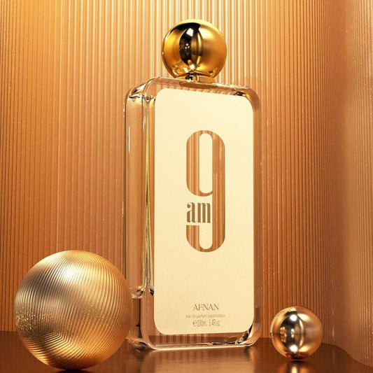 Afnan 9Am for Unisex Eau De Parfum Spray, 3.4 Ounce Musk Cardamom